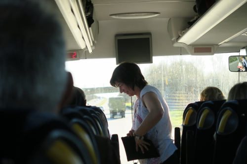 Im Bus wird kassiert